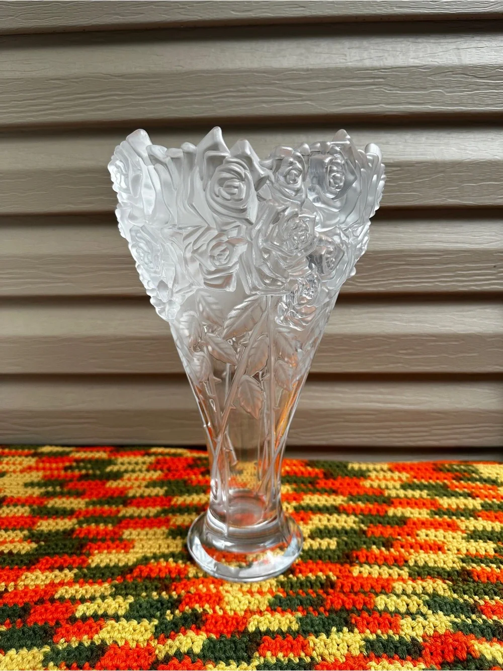 Shannon Crystal By Godinger Rose Bouquet Irish Crystal Vase